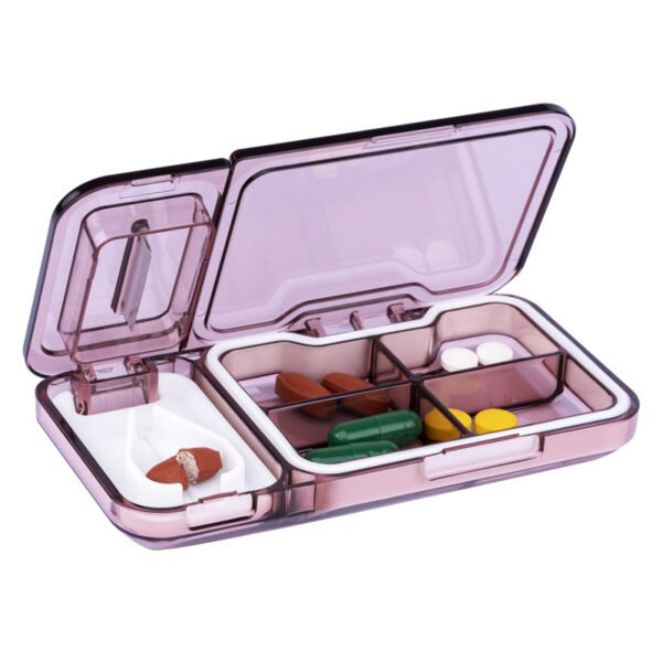 Portable Pill Box Case Daily Medicine Supplement Organizer