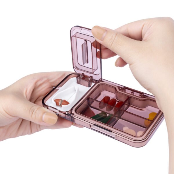 Portable Pill Box Case Daily Medicine Supplement Organizer