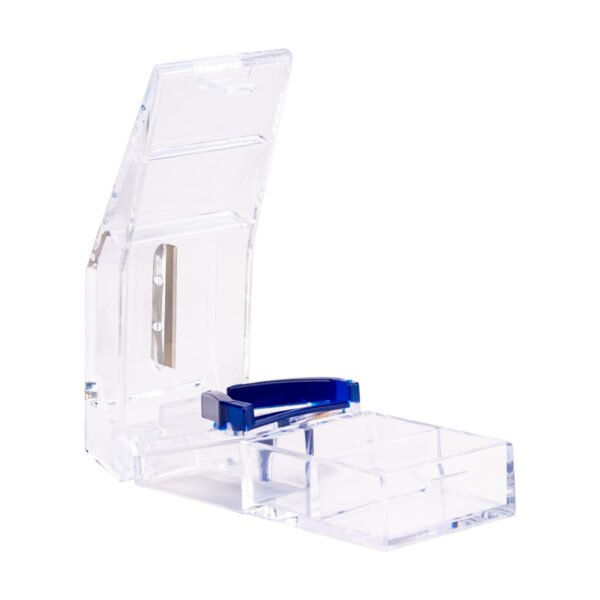 Portable plastic medicine pill Storage Box container pill cutter