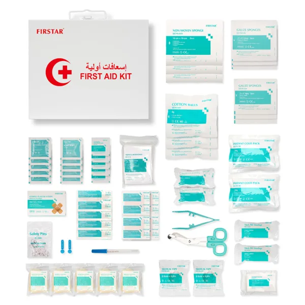 Metal First Aid Box With Handle For Family Office Factory