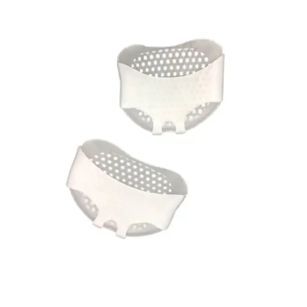 White Soft Gel Silicone Insoles Forefoot Pads Breathable Corrector Cushion
