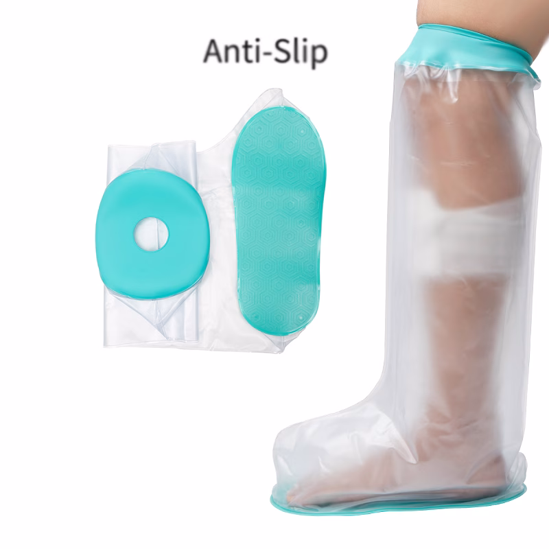 Silicone &Amp; Pvc Short Leg Anti-Slip Waterproof Cast Protector Silicone PVC Short Leg Anti-slip Waterproof Cast Protector