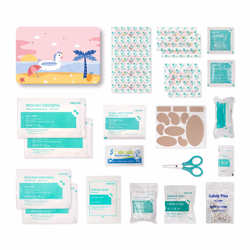 Deluxe Tin First Aid Box For Travel Home Deluxe Tin First Aid Box for Travel, Hiking & Home